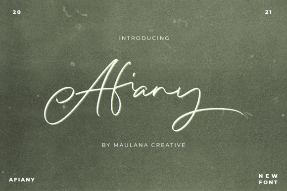 Afiany: A Refined Script Handwritten Font for Elegant Web Design
