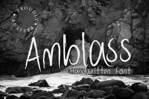 Amblass: A Versatile Brushed Handwritten Font for Creative Designs