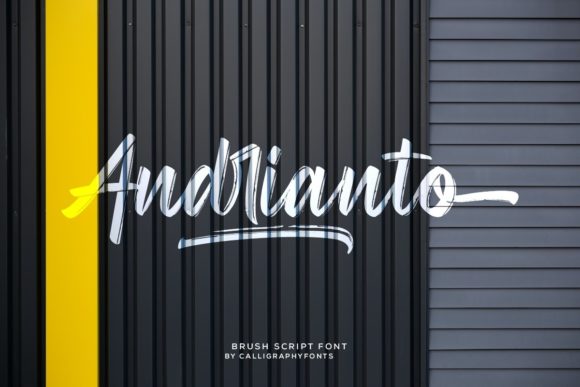 Andrianto: A Brushed Handwritten Font for Modern Branding Projects