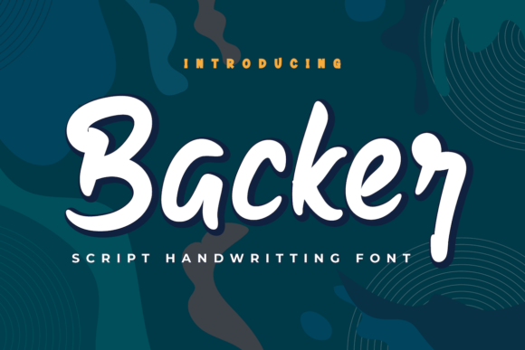 Backer: A Stylish Paint Brushed Handwritten Font for Campaign Creatives