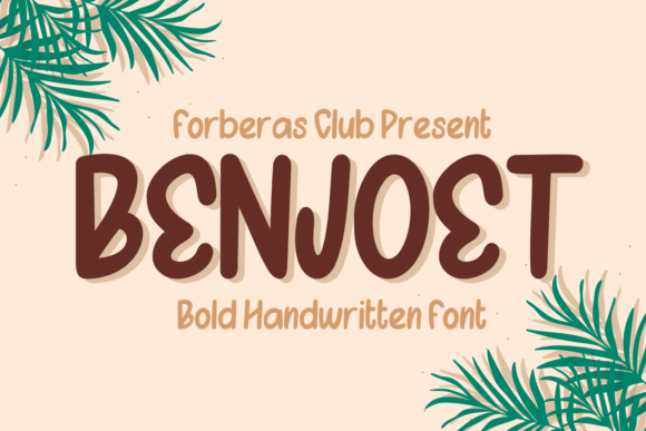 Benjoet: A Cute Paint-Brushed Handwritten Font for Crafters and Makers