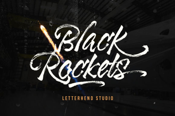 Black Rockets: A Stylish Script Handwritten Font for Creative Projects