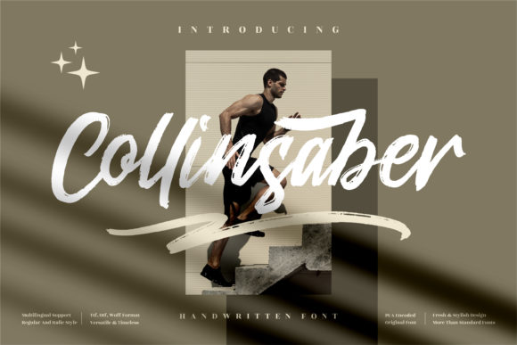 Collinsaber Font: A Stylish Script Handwritten Choice