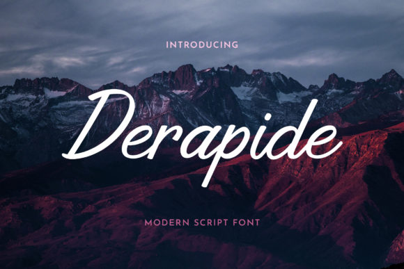 Derapide Font: A Joyful Cursive for Romantic Designs