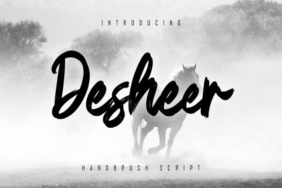 Desheer: A Rough Textured Font for Handwritten Branding Projects