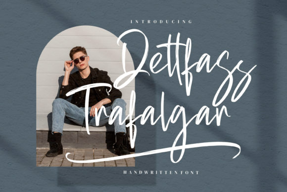 Dettfass Trafalgar: A Luxurious Script Handwritten Font for Elegant Branding