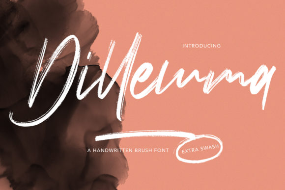 Dillemma: A Rough Brushed Handwritten Font for Expressive Editorial Design