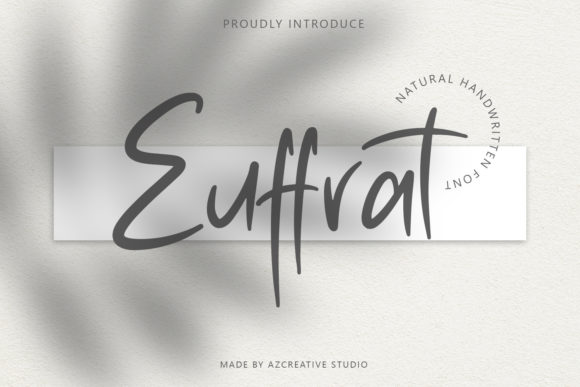 Euffrat: A Cozy Handwritten Font for Editorial Design and Digital Publishing