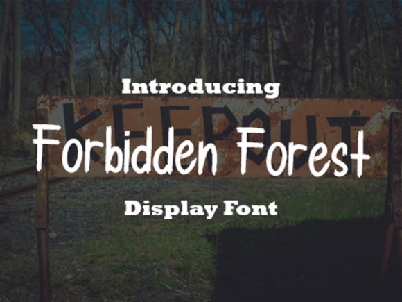 Forbidden Forest: A Sweet Handwritten Font for Business Branding