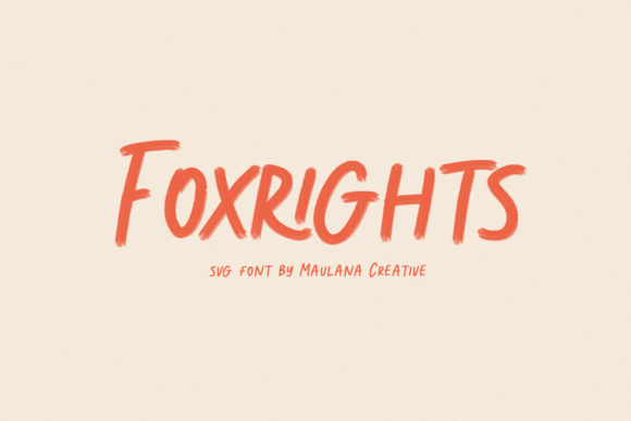 Foxrights: A Cool Script Handwritten Font for Modern Web Design