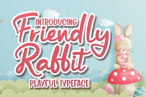 Friendly Rabbit: A Stylish Handwritten Font for Playful Branding