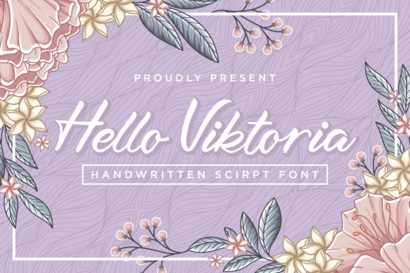 Hello Viktoria: A Refined Paint Brushed Handwritten Font for Digital Branding