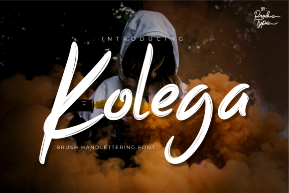 Kolega: A Bold Brushed Handwritten Font for Makers and Creative Sellers