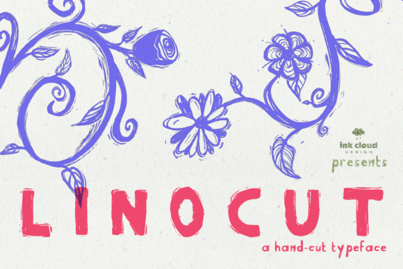Linocut: A Friendly Handwritten Font for Chalkboard Quotes and Business Branding