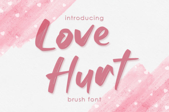 Love Hurt: A Bold Brushed Handwritten Font for Creative Branding Projects