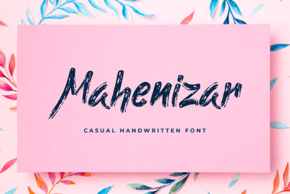 Mahenizar: A Cool Brushed Handwritten Font for Business Branding