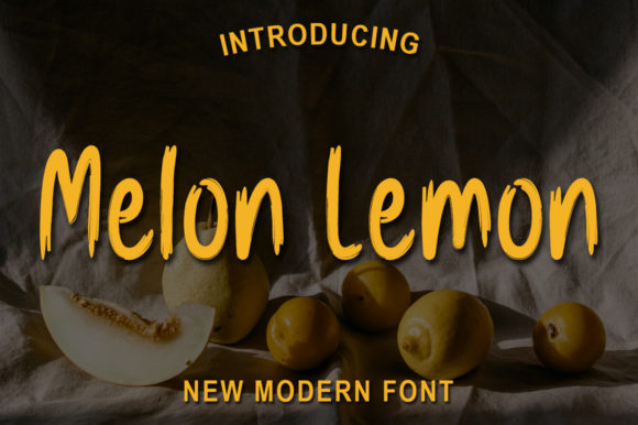 Melon Lemon: A Paint-Brushed Handwritten Font for Makers and Creative Sellers