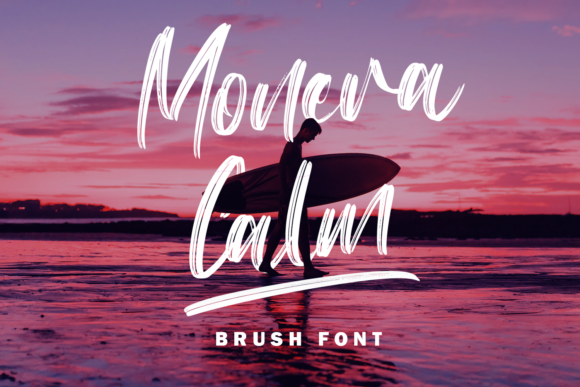 Monera Calm: A Flowing Brushed Handwritten Font for Bold Campaign Visuals