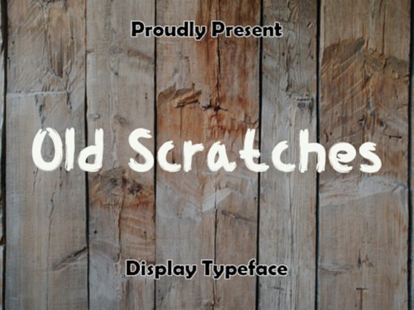 Old Scratches: A Brushed Display Font for Editorial Elegance