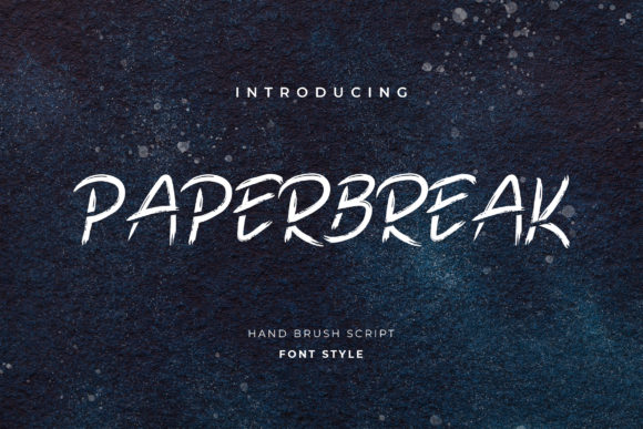 Paperbreak: A Brushed Handwritten Font for Authentic Branding