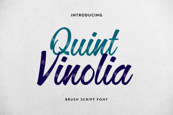 Quint Vinolia: Elegance in Script Handwritten Typography