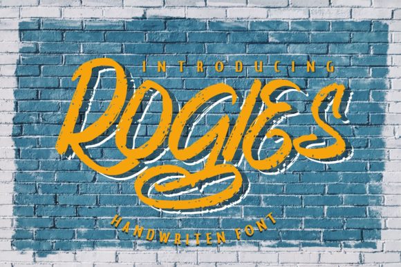 Rogies: A Casual Brushed Handwritten Font for Modern Editorial Design