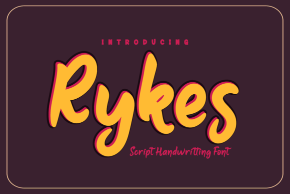 Rykes: A Fresh Paint Brushed Handwritten Font for Modern Web Design