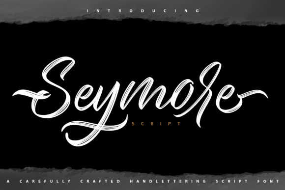 Seymore: A Trendy Handwritten Font for Editorial Design and Digital Publishing