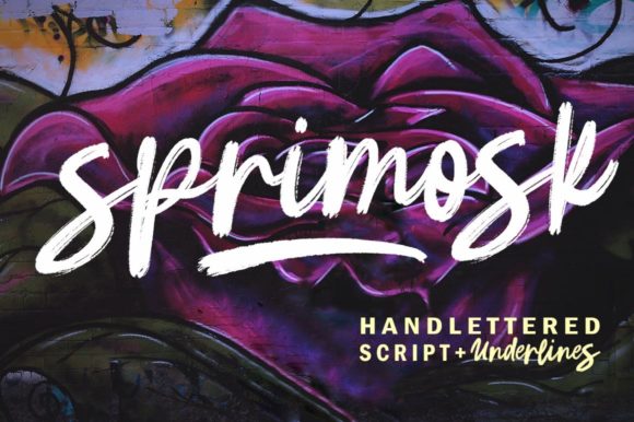Sprimosk: A Unique Script Handwritten Font for Creative Projects