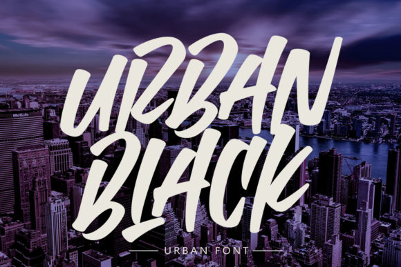 Urban Black: A Bold Display Font for Modern Business Branding